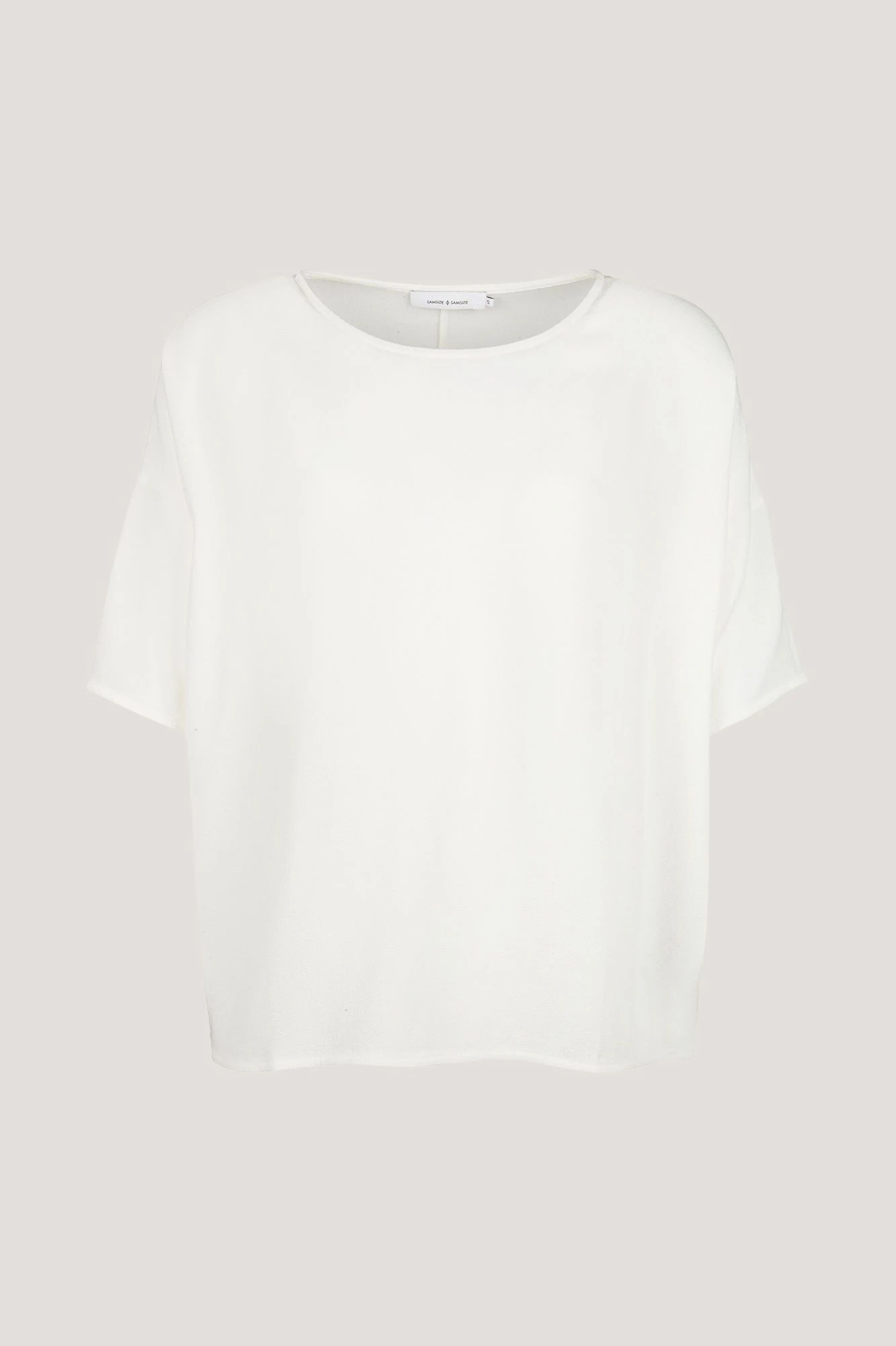 Samsoe & Samsoe Naisten Pusero, Mains Tee Valkoinen 3 Samsoe & Samsoe Naisten Pusero, Mains Tee Valkoinen