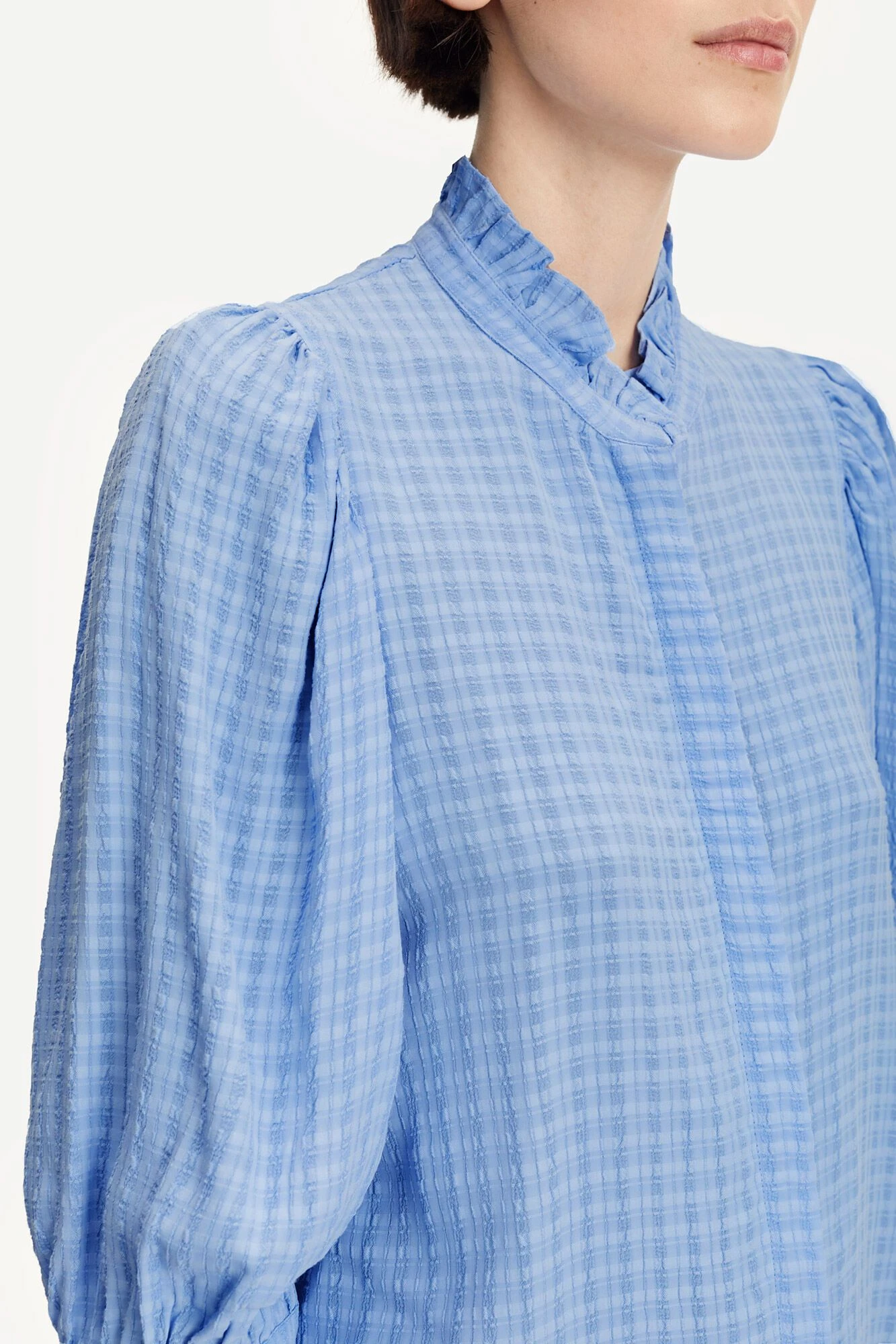 Samsoe And Samsoe Naisten Pusero MEJSI SHIRT 14132 Vaaleansininen 7 Samsoe And Samsoe Naisten Pusero MEJSI SHIRT 14132 Vaaleansininen - Image 5