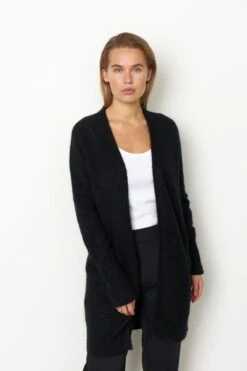 Second Female Naisten Neuletakki, Brook Knit Cape Nos Musta