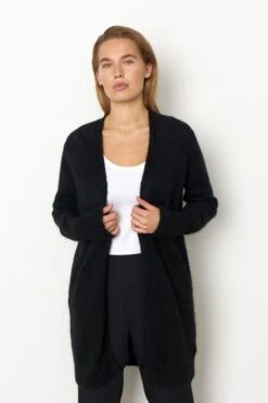 Second Female Naisten Neuletakki, Brook Knit Cape Nos Musta -Kekäle second female naisten neuletakki brook knit cape nos musta 3