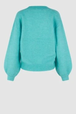 Second Female Naisten Neuletakki BROOK KNIT DROP SHOULDER CAR Mintunvihreä -Kekäle second female naisten neuletakki brook knit drop shoulder car mintunvihrea 4