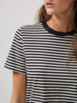 Selected Femme Naisten T-paita, My Perfect Ss Raidallinen Musta -Kekäle selected femme my perfect t paita raidallinen musta 7