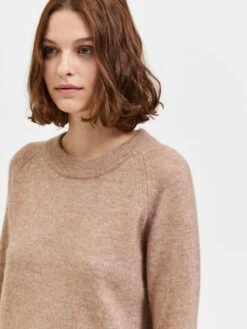 Selected Femme Naisten Neulepaita Lulu Ls Knit O-Neck Vaalea Beige 9 Selected Femme Naisten Neulepaita Lulu Ls Knit O-Neck Vaalea Beige -Kekäle selected femme naisten neulepaita lulu ls knit o neck vaalea beige 4