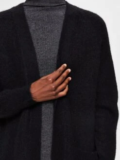 Selected Femme Naisten Neuletakki, SLFLulu LS Knit Long Cardigan NOOS Musta -Kekäle selected femme naisten neuletakki slflulu ls knit long cardigan noos musta 3