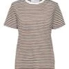 Selected Femme Naisten T-paita, My Perfect Ss Tee Raidallinen Ruskea -Kekäle selected femme naisten t paita my perfect ss tee raidallinen ruskea 1