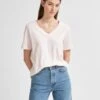 Selected Femme Naisten T-paita, SLFSTANDARD SS V-NECK TEE Vaaleanpunainen 1 Selected Femme Naisten T-paita, SLFSTANDARD SS V-NECK TEE Vaaleanpunainen -Kekäle selected femme naisten t paita slfstandard ss v neck tee vaaleanpunainen 1 1