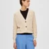 Selected Femme Neuletakki, SLFSINNA NEW LS KNIT CARDIGAN Vaalea Beige 2 Selected Femme Neuletakki, SLFSINNA NEW LS KNIT CARDIGAN Vaalea Beige -Kekäle selected femme neuletakki slfsinna new ls knit cardigan vaalea beige 1