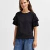 Selected Femme T-paita, SLFRYLIE SS FLORENCE TEE Musta 1 Selected Femme T-paita, SLFRYLIE SS FLORENCE TEE Musta -Kekäle selected femme t paita slfrylie ss florence tee musta 1