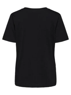 Selected Femme Naisten T-paita, SLFSTANDARD SS V-NECK TEE Musta -Kekäle selected femme t paita slfstandard ss v neck tee musta 4