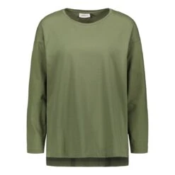 Sinnuu Naisten Paita Sinnuu Overshirt T-Shirt LS Khaki