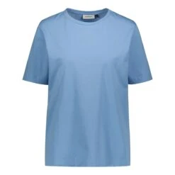 Sinnuu Naisten T-Paita Sinnuu T-Shirt SS Keskisininen