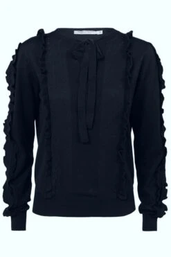 Summum Naisten Neule, Puuvilla-Kashmir Tummansininen