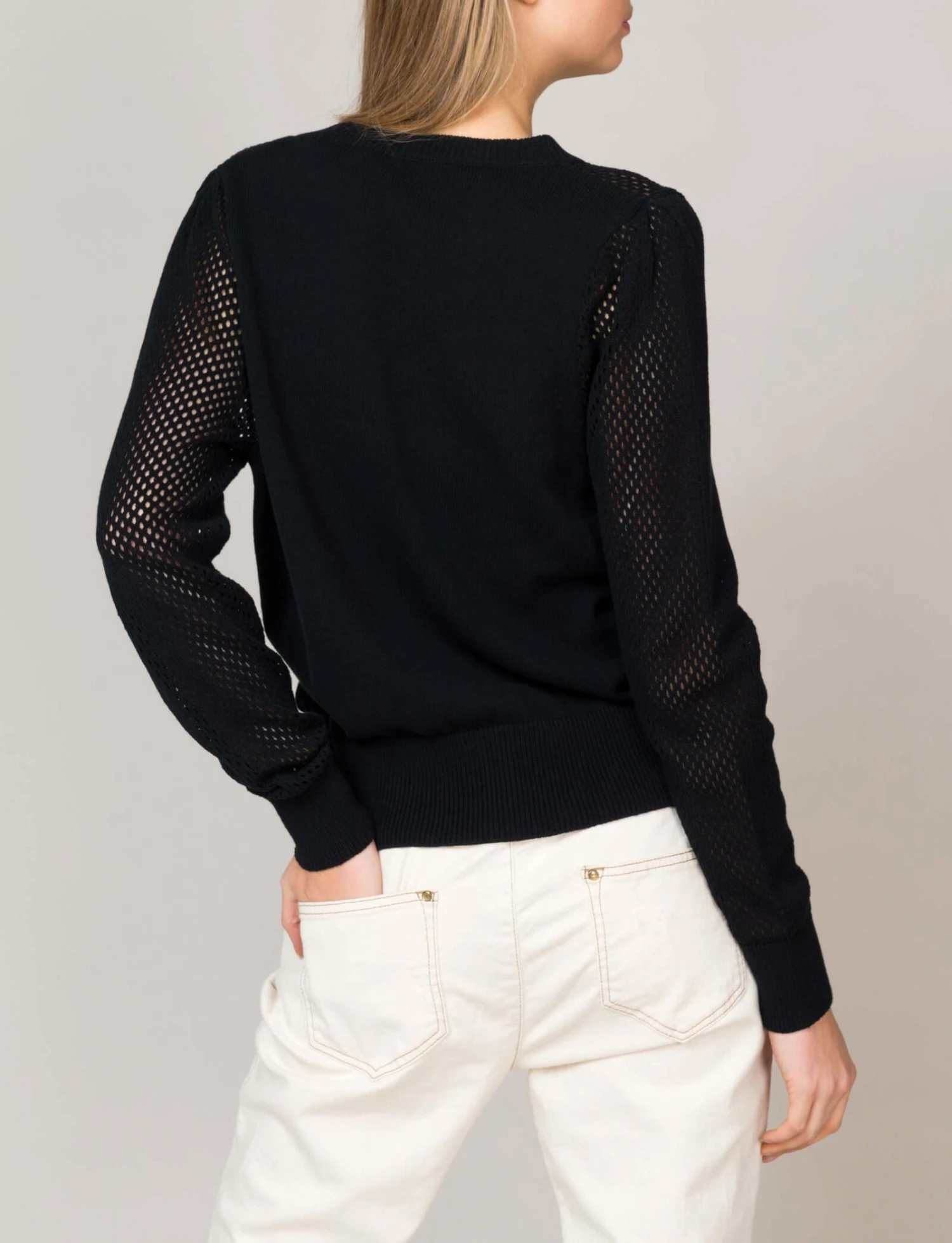 Summum Naisten Puuvillaneule Musta 4 Summum Naisten Puuvillaneule Musta - Image 2