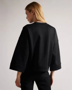Ted Baker Naisten Pusero Merdeth Sweat Musta -Kekäle ted baker naisten pusero merdeth sweat musta 4
