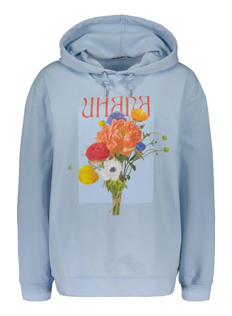 Uhana Naisten Huppari BOUQUET HOODIE Vaaleansininen 4 Uhana Naisten Huppari BOUQUET HOODIE Vaaleansininen - Image 2