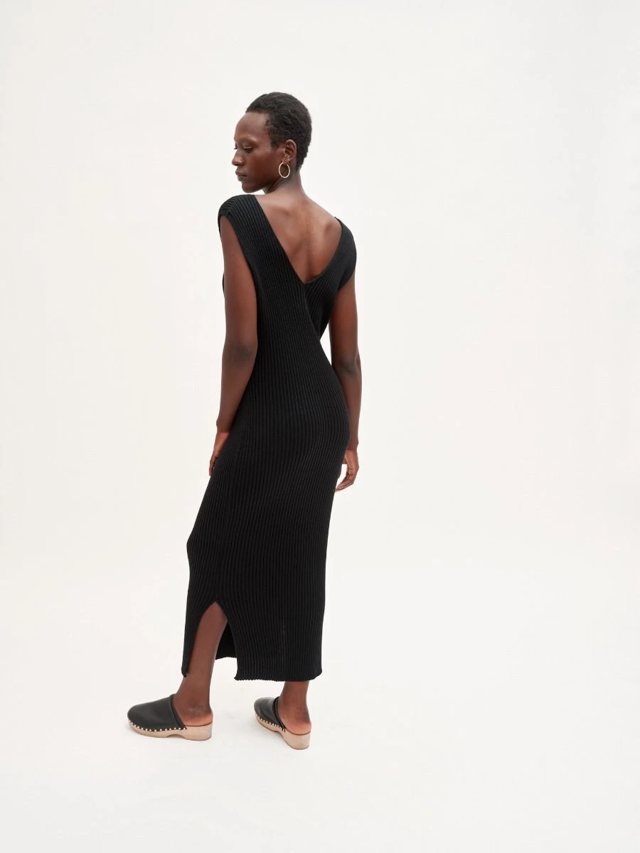 Uhana Naisten Neulemekko ALIVE KNIT DRESS Musta 4 Uhana Naisten Neulemekko ALIVE KNIT DRESS Musta - Image 2